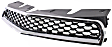 Grille Assembly, Chrome Shell with Painted Black Insert