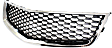 Front Bumper Grille, Chrome Shell with Black Insert