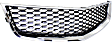 Front Bumper Grille, Chrome Shell with Black Insert