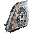 2009 Cadillac CTS - Driver Side Halogen Headlight, With bulb(s), For Models Without Performance Collection Package, OE Replacement