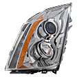 2009 Cadillac CTS - Driver Side Halogen Headlight, With bulb(s), For Models Without Performance Collection Package, OE Replacement