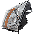 2009 Cadillac CTS - Driver Side Halogen Headlight, With bulb(s), For Models Without Performance Collection Package, OE Replacement
