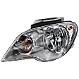 Driver Side Halogen Headlight, With bulb(s), OE Replacement