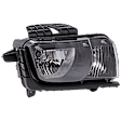 Passenger Side Headlight, with Bulb, Halogen, Clear Lens, Chrome Interior