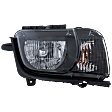 Passenger Side Headlight, with Bulb, Halogen, Clear Lens, Chrome Interior, CAPA Certified