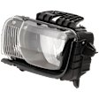 Driver Side Headlight, with Bulb, Halogen, Clear Lens, Chrome Interior