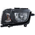 Driver Side Headlight, with Bulb, Halogen, Clear Lens, Chrome Interior, CAPA Certified