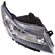 Passenger Side Headlight, with Bulb, Halogen, with Chrome Ring Bezel On Turn Signal Bulb Shield, CAPA Certified