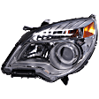 2010-2015 Chevrolet Equinox - Driver Side Headlight, with Bulb, Halogen, LTZ Model, Projector Type