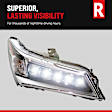 Passenger Side Headlight, with Bulb, Halogen, Clear Lens, Base Model