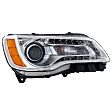 Passenger Side Headlight, with Bulb, Halogen, Clear Lens