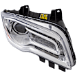Passenger Side Headlight, with Bulb, Halogen, Clear Lens, CAPA Certified