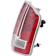 Passenger Side Tail Light, with Bulb, Halogen, Clear and Red Lens, With Chrome Accent, To March 19 2012, Sedan