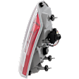Passenger Side Tail Light, with Bulb, Halogen, Clear and Red Lens, With Chrome Accent, To March 19 2012, Sedan