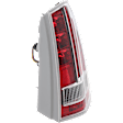 Passenger Side Tail Light, with Bulb, Halogen, Clear and Red Lens, With Chrome Accent, To March 19 2012, Sedan