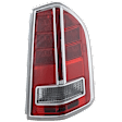Passenger Side Tail Light, with Bulb, Halogen, Clear and Red Lens, With Chrome Accent, To March 19 2012, Sedan, CAPA CERTIFIED