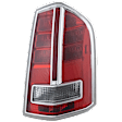 Passenger Side Tail Light, with Bulb, Halogen, Clear and Red Lens, With Chrome Accent, To March 19 2012, Sedan, CAPA CERTIFIED