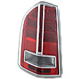 Driver Side Tail Light, with Bulb, Halogen, Clear and Red Lens, With Chrome Accent, Production Date To March 19 2012, Sedan