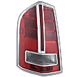 Driver Side Tail Light, with Bulb, Halogen, Clear and Red Lens, With Chrome Accent, Production Date To March 19 2012, Sedan
