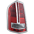 Driver Side Tail Light, with Bulb, Halogen, Clear and Red Lens, With Chrome Accent, Production Date To March 19 2012, Sedan