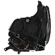 Passenger Side Headlight, with Bulb, Halogen, Clear Lens, LS Model, CAPA Certified