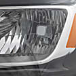 2013-2017 Chevrolet Traverse - Driver Side Headlight, with Bulb, Halogen, Clear Lens, 6 Cyl., 3.6L Engine, CAPA Certified