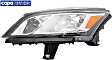 2013-2017 Chevrolet Traverse - Driver Side Headlight, with Bulb, Halogen, Clear Lens, 6 Cyl., 3.6L Engine, CAPA Certified