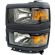 Driver Side Headlight, with Bulb, Halogen, LS Model