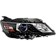 Passenger Side Headlight, with Bulb, Halogen, Clear Lens, CAPA Certified