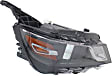 Passenger Side Headlight, with Bulb, Halogen, Clear Lens, CAPA Certified