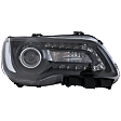 Passenger Side Headlight, with Bulb, Halogen, Sedan, Clear Lens, Black Interior, CAPA Certified