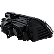Driver Side Headlight, with Bulb, Halogen, Sedan, Clear Lens, Black Interior
