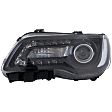 Driver Side Headlight, with Bulb, Halogen, Sedan, Clear Lens, Black Interior, CAPA Certified