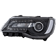Driver Side Headlight, with Bulb, Halogen, Sedan, Clear Lens, Black Interior, CAPA Certified