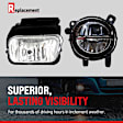 Front, Driver Side LED Fog Light, With bulb(s), CAPA Certified