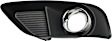 Front, Driver Side Fog Light Trim, Black and Chrome, Without Parking Aid Sensor, SRT-8 Model