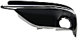 Front, Driver Side Fog Light Trim, Textured Black, with Chrome Trim