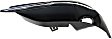 Front, Driver Side Fog Light Trim, Textured Black, with Chrome Trim