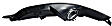 Front, Driver Side Fog Light Trim, Textured Black, with Chrome Trim