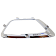 Front, Passenger Side Fog Light Trim, Chrome, Except ZR2 Model