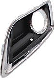 Driver Side Fog Light Trim, Black and Chrome