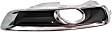 Driver Side Fog Light Trim, Black and Chrome