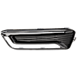 Front, Passenger Side Fog Light Cover, Black, With Day Time Running Light, Without Midnight Black Package