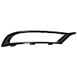 Front, Passenger Side, Center Bumper Trim, Black Chrome, CAPA Certified