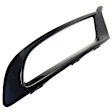 Front, Passenger Side, Center Bumper Trim, Black Chrome, CAPA Certified