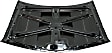 Cowl Hood, Steel, Primed, Reverse Cowl, 1st Design, 2 in. Center Gap, 2 in. Raised