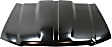 Cowl Hood, Steel, Primed, Center Groove, 2 in. Raised