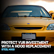 Factory Style Hood Steel Primed Sedan