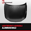 Factory Style Hood Aluminum Primed CAPA Certified