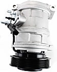 2001-2007 Dodge Caravan - A/C Compressor, With Clutch, 6-Groove Pulley